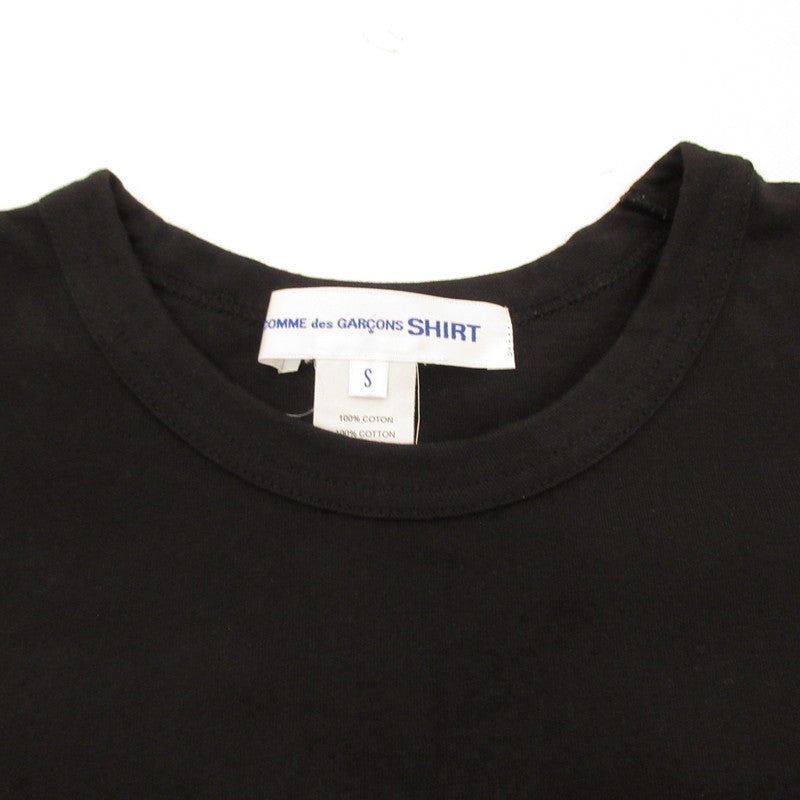 【中古】COMME des GARCONS | コムデギャルソン cotton jersey plain with CDG SHIRT 半袖Tシャツ FI-T017 国内正規品 ブラック サイズ:S