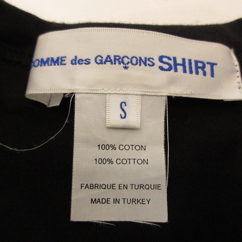 【中古】COMME des GARCONS | コムデギャルソン cotton jersey plain with CDG SHIRT 半袖Tシャツ FI-T017 国内正規品 ブラック サイズ:S