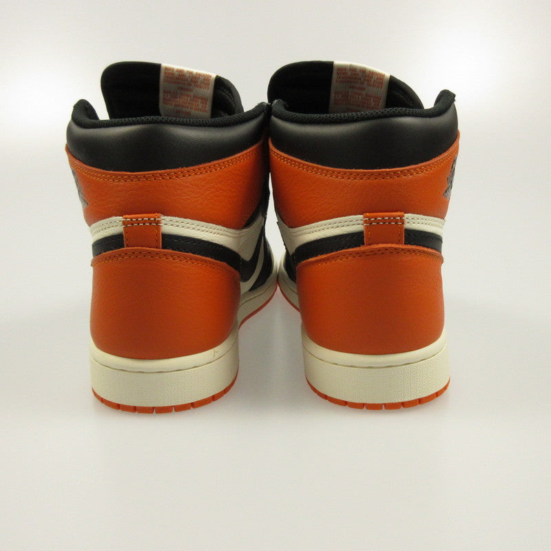 【中古】NIKE | ナイキ AIR JORDAN 1 OG SHATTERED BACKBOARD スニーカー DZ5485-008 オレンジ 27cm