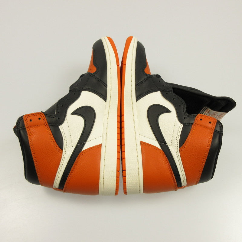 【中古】NIKE | ナイキ AIR JORDAN 1 OG SHATTERED BACKBOARD スニーカー DZ5485-008 オレンジ 27cm