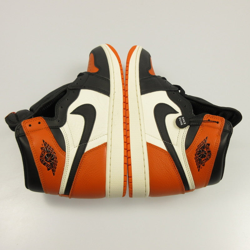 【中古】NIKE | ナイキ AIR JORDAN 1 OG SHATTERED BACKBOARD スニーカー DZ5485-008 オレンジ 27cm