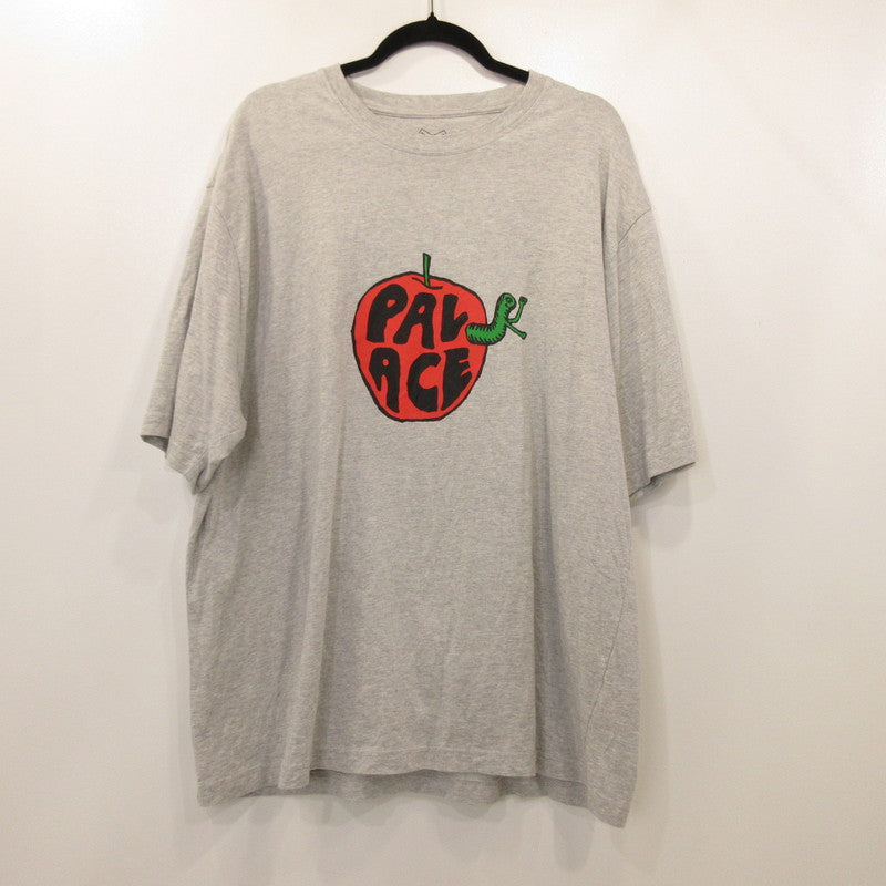 【中古】PALACE SKATEBOARDS | パレススケートボード PAL-ACE BAD APPLE T-SHIRT 半袖Tシャツ グレー サイズ:XXL