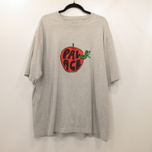 【中古】PALACE SKATEBOARDS | パレススケートボード PAL-ACE BAD APPLE T-SHIRT 半袖Tシャツ グレー サイズ:XXL