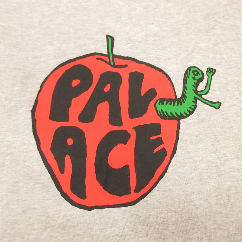 【中古】PALACE SKATEBOARDS | パレススケートボード PAL-ACE BAD APPLE T-SHIRT 半袖Tシャツ グレー サイズ:XXL