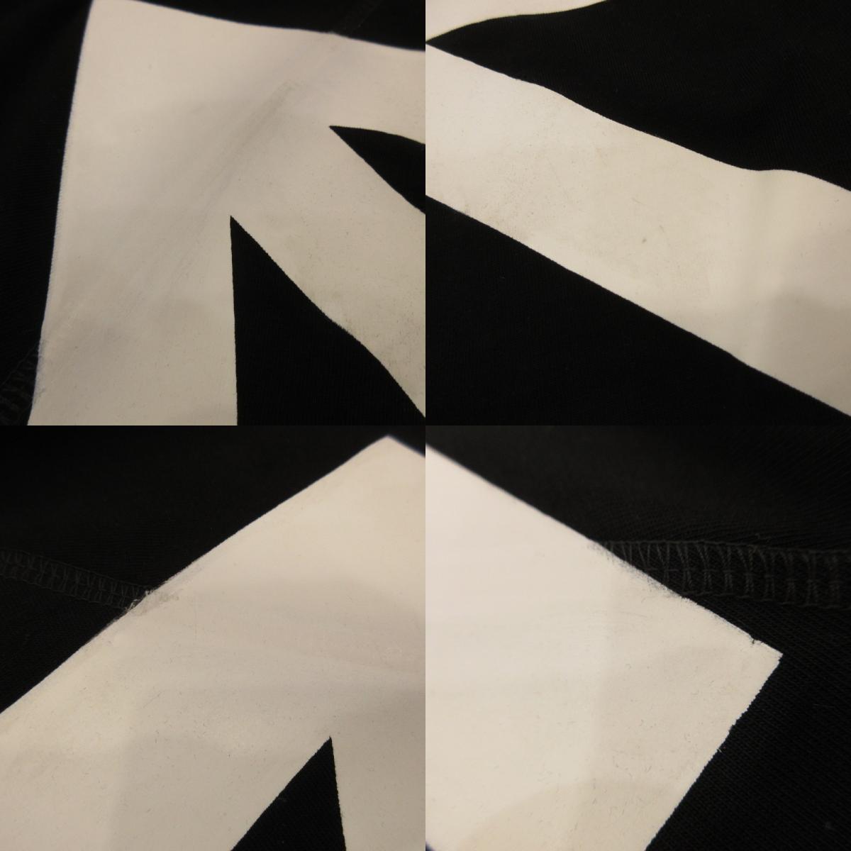 【中古】MONCLER | モンクレール MAGLIA T-SHIRT 半袖Tシャツ C109H8001650 ×OFF-WHITE/並行品 ブラック サイズ:XS