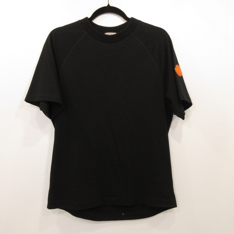 【中古】MONCLER | モンクレール MAGLIA T-SHIRT 半袖Tシャツ C109H8001650 ×OFF-WHITE/並行品 ブラック サイズ:XS