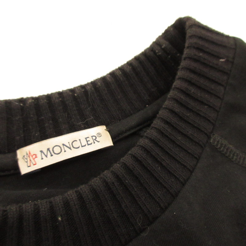 【中古】MONCLER | モンクレール MAGLIA T-SHIRT 半袖Tシャツ C109H8001650 ×OFF-WHITE/並行品 ブラック サイズ:XS