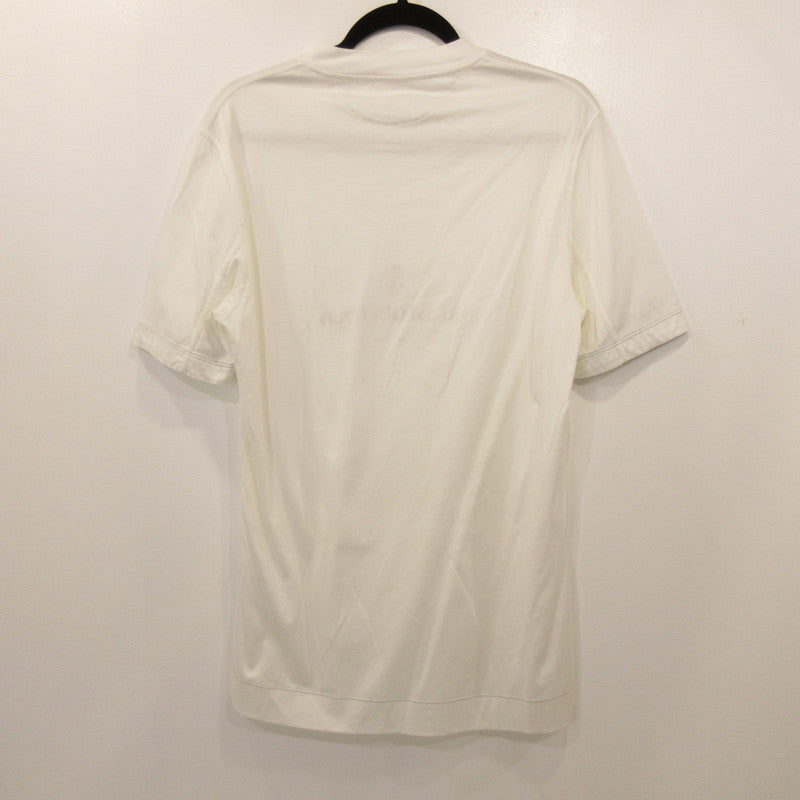 【中古】 BE CONSCIUOS LOGO 半袖Tシャツ ホワイト サイズ:S