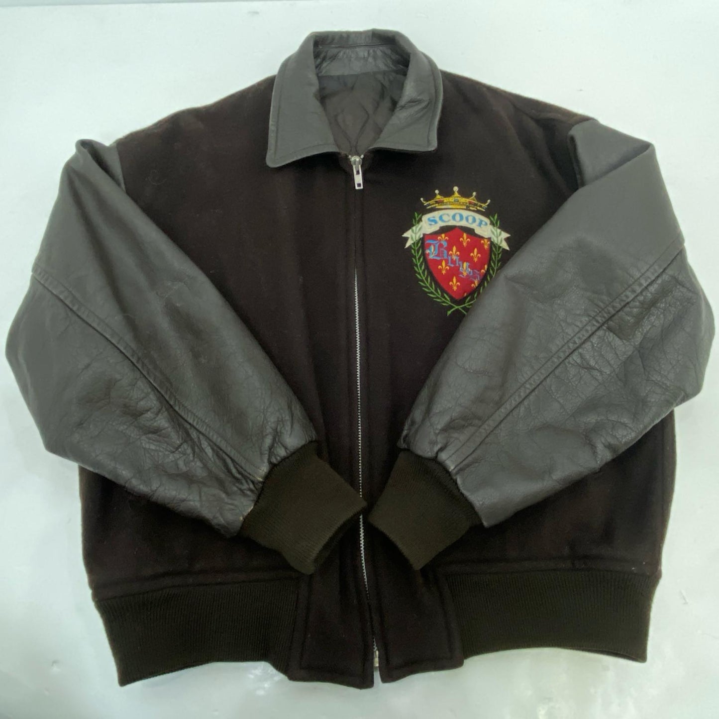 【中古】 スタジャン サイズ:F ブラウン