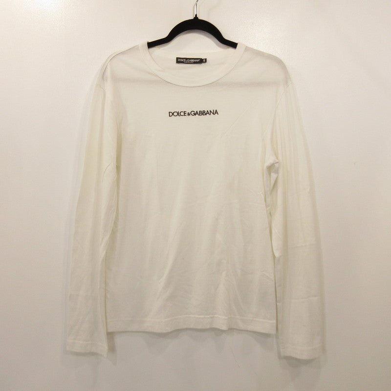 【中古】DOLCE&GABBANA | ドルチェアンドガッバーナ 長袖Tシャツ G8KF6Z FU7EQ ホワイト サイズ:44