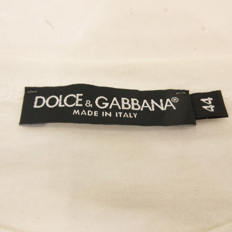 【中古】DOLCE&GABBANA | ドルチェアンドガッバーナ 長袖Tシャツ G8KF6Z FU7EQ ホワイト サイズ:44