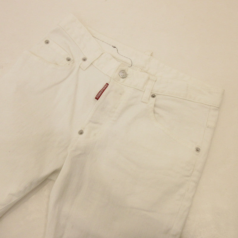 【中古】DSQUARED2 | ディースクエアード SKATER JEAN デニムパンツ S71LB0595 ホワイト サイズ:46