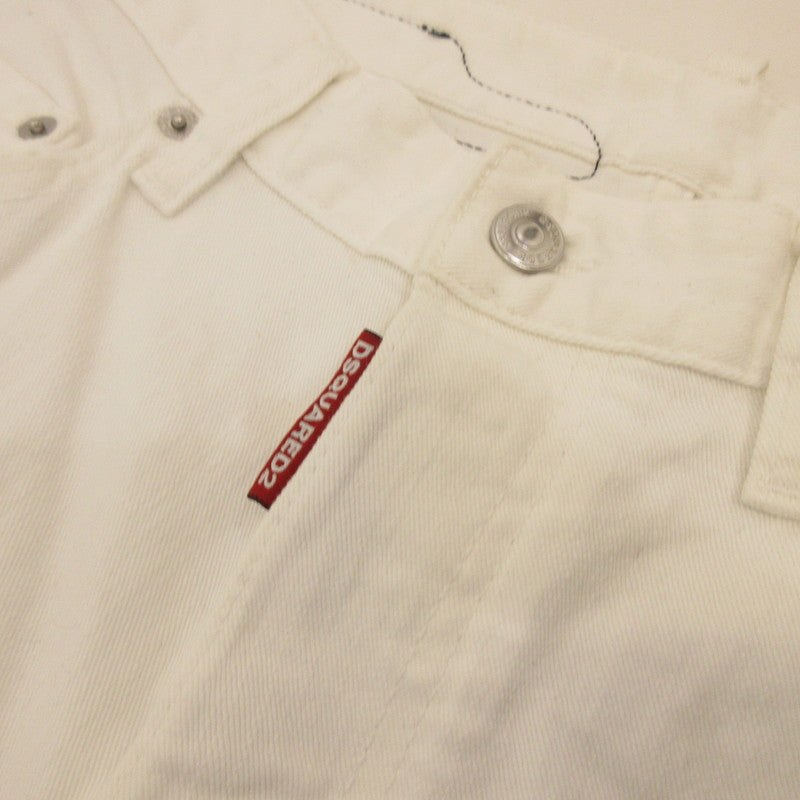 【中古】DSQUARED2 | ディースクエアード SKATER JEAN デニムパンツ S71LB0595 ホワイト サイズ:46