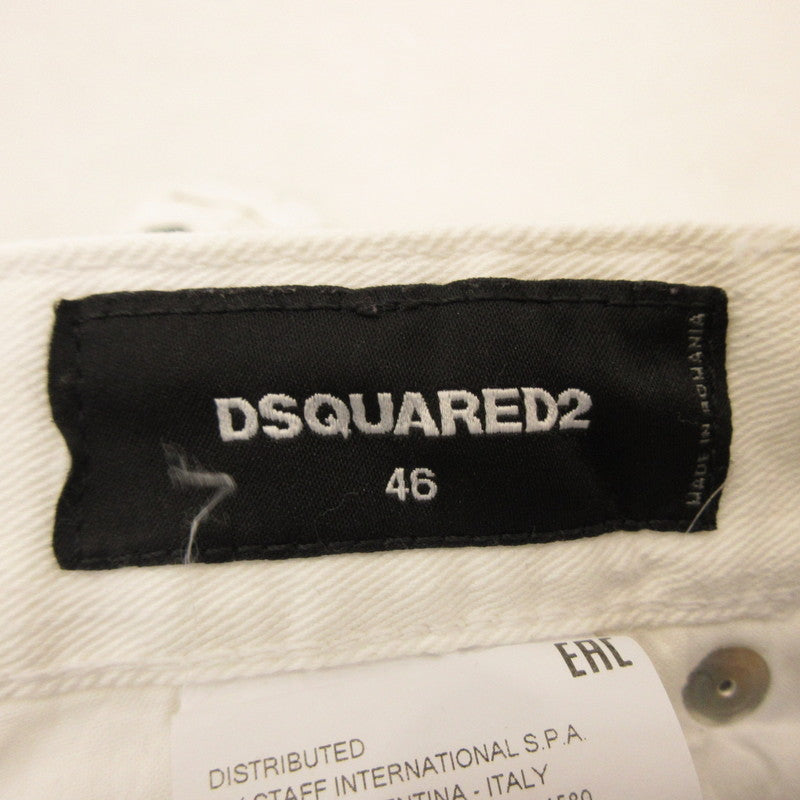 【中古】DSQUARED2 | ディースクエアード SKATER JEAN デニムパンツ S71LB0595 ホワイト サイズ:46