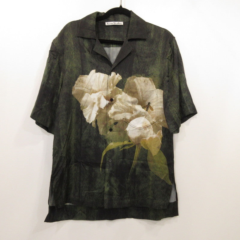 【中古】ACNE STUDIOS | アクネストゥディオズ SIMON FLORAL PRINT SHIRT 半袖シャツ SHIR000403 国内正規品 サイズ:44
