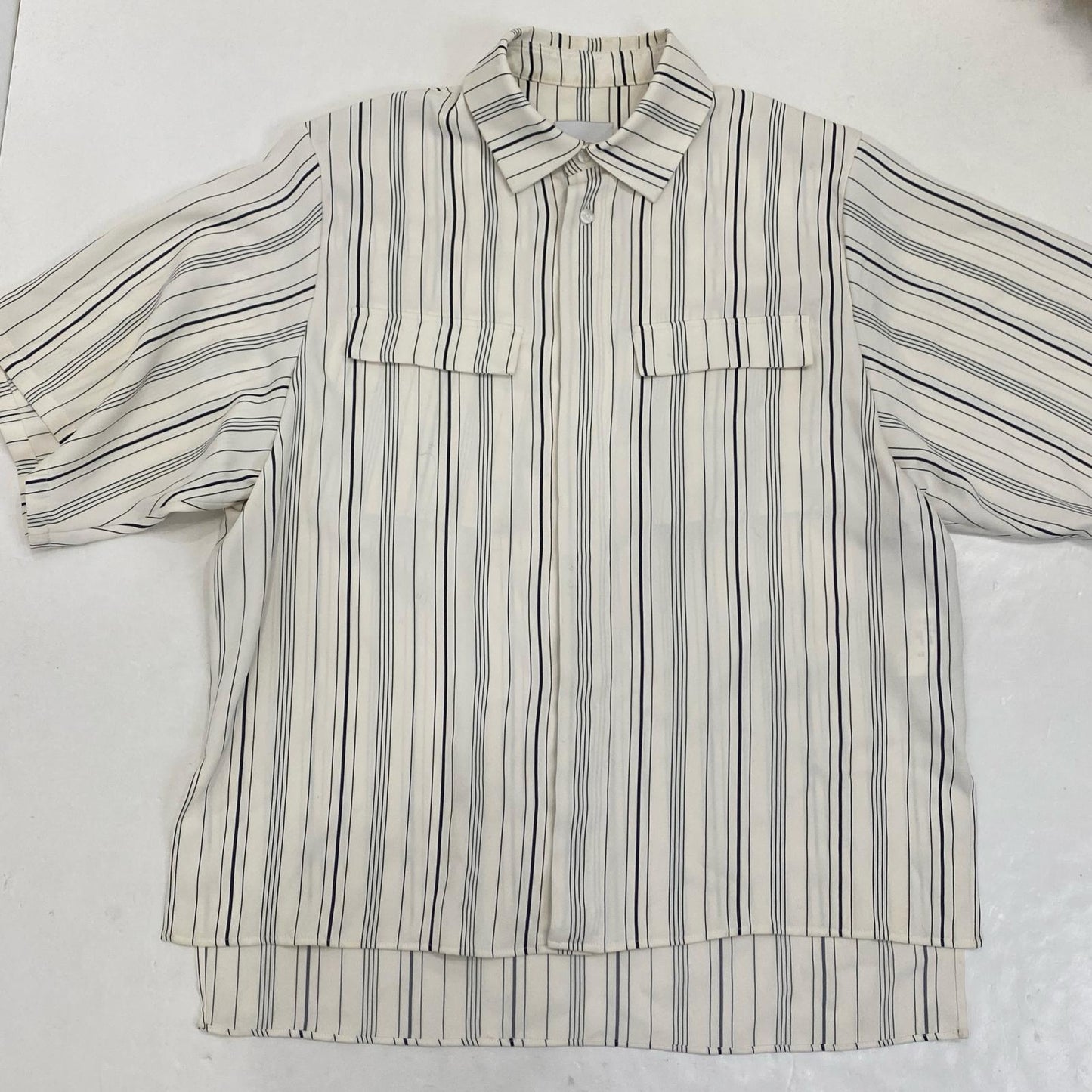 【中古】SISE | シセ STRIPE SHIRTS 半袖シャツ IS-SH-08 2021S/S サイズ:0