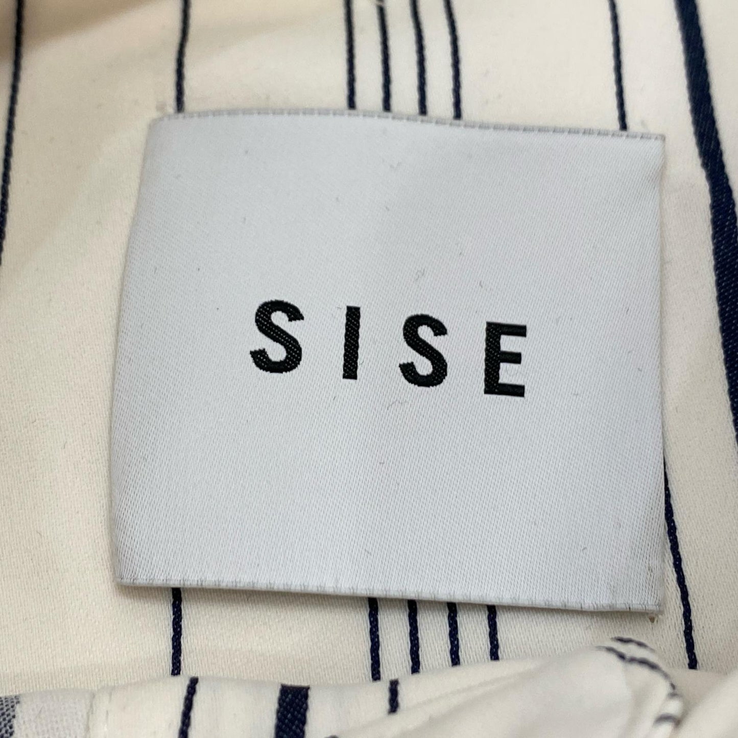 【中古】SISE | シセ STRIPE SHIRTS 半袖シャツ IS-SH-08 2021S/S サイズ:0