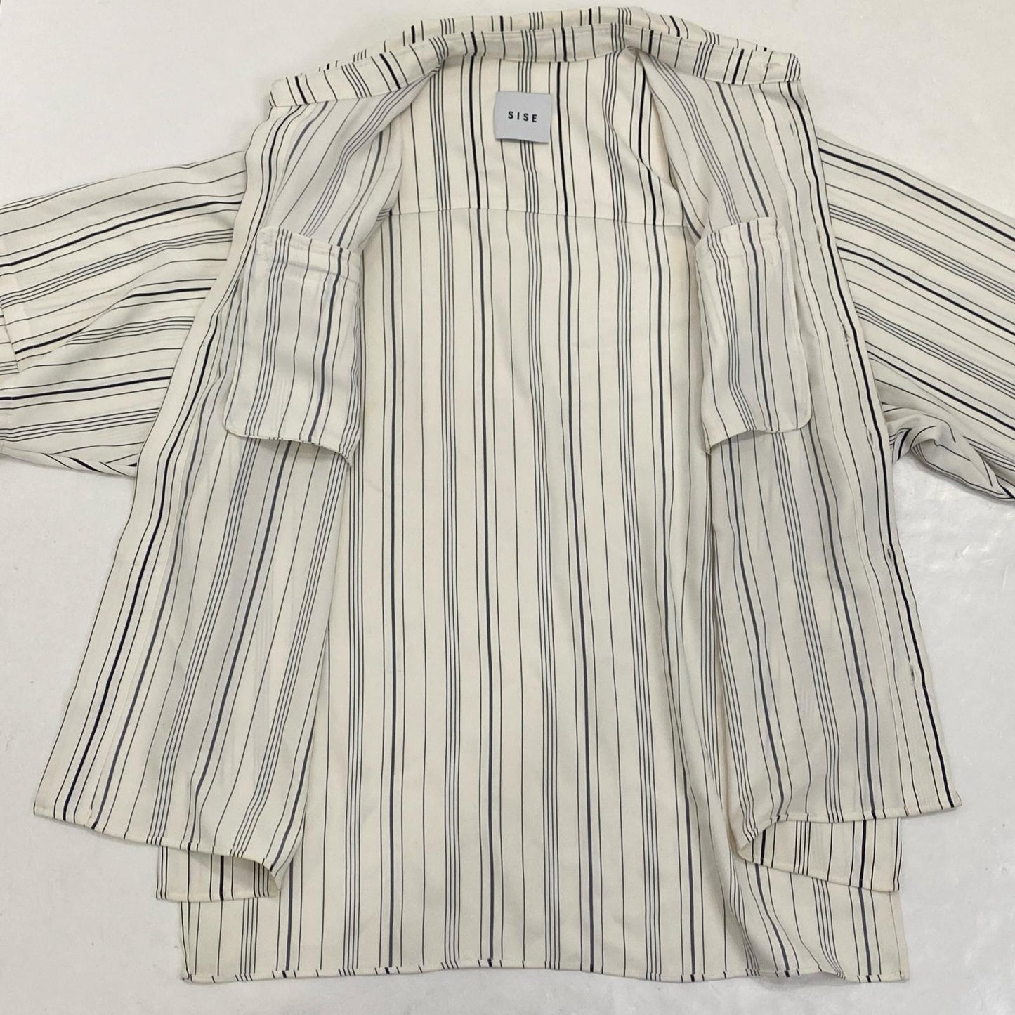 【中古】SISE | シセ STRIPE SHIRTS 半袖シャツ IS-SH-08 2021S/S サイズ:0