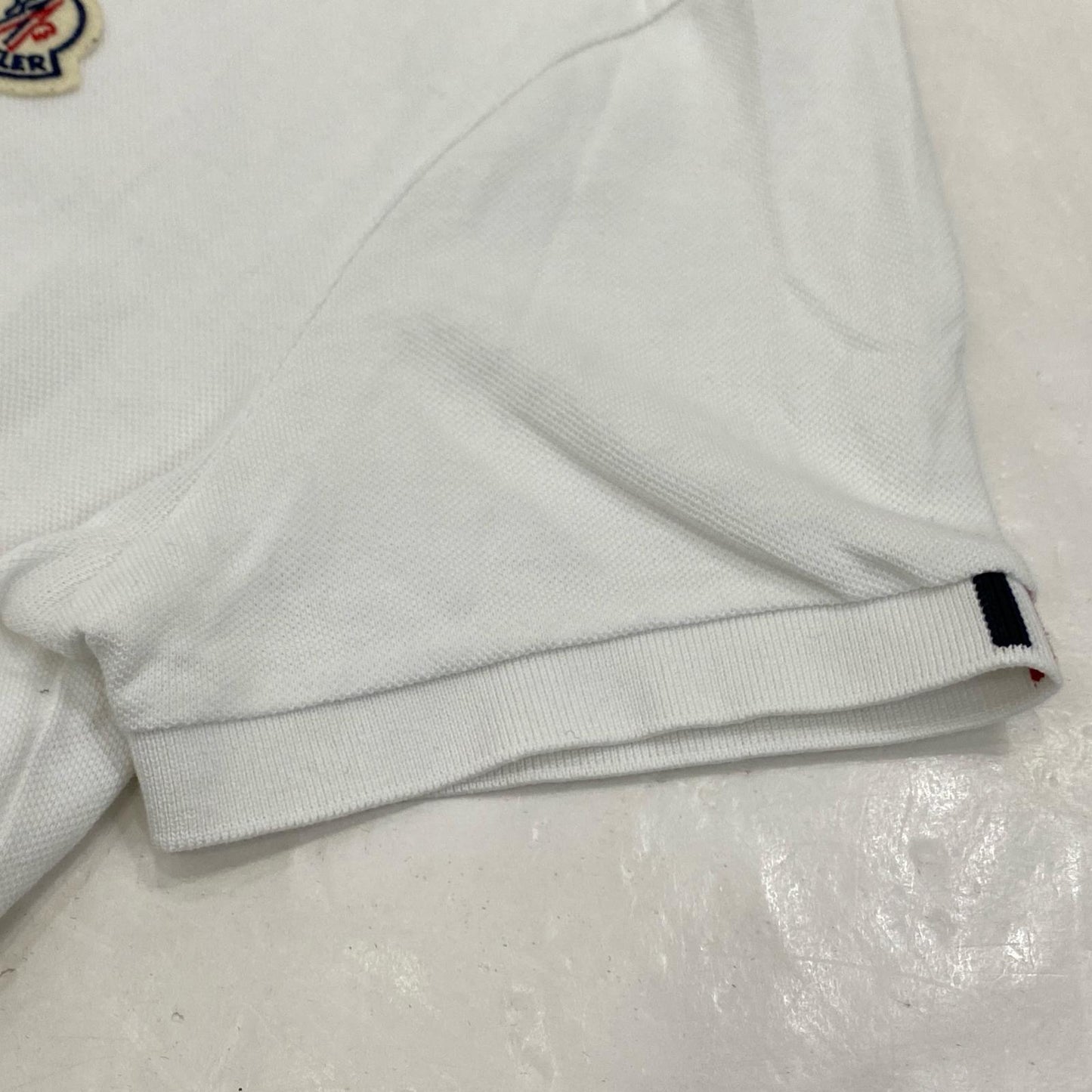 【中古】MONCLER | モンクレール MAGLIA POLO MANICA CORTA ポロシャツ G20918A00014 2021S/S 国内正規品 ホワイト サイズ:S