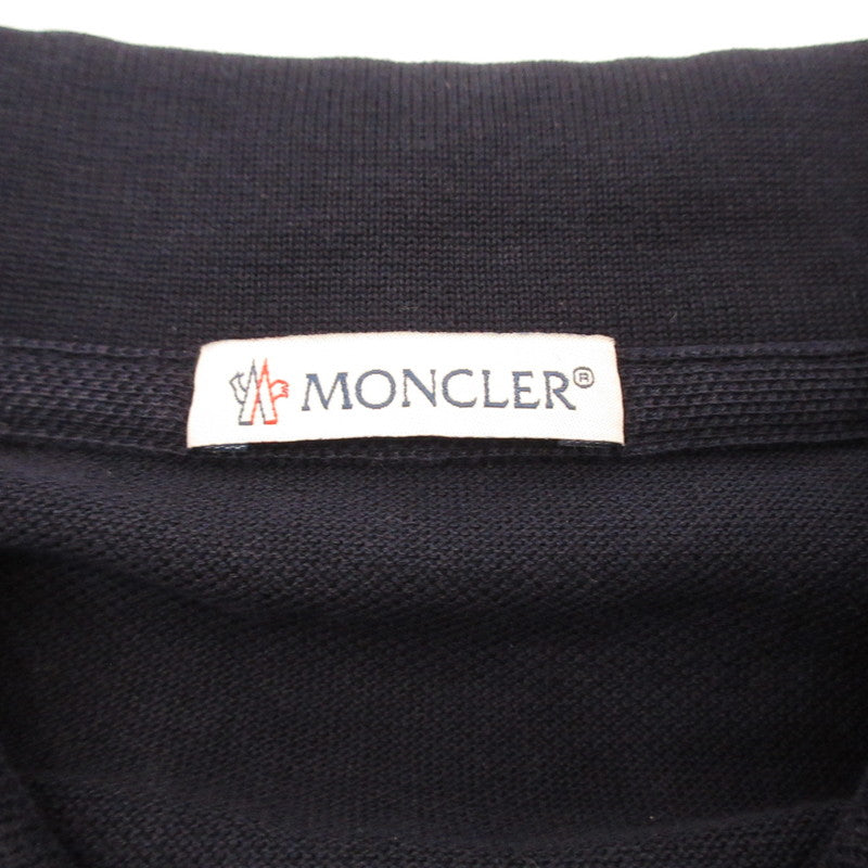【中古】MONCLER | モンクレール MAGLIA POLO MANICA CORTA ポロシャツ E10918305150 国内正規品 ネイビー サイズ:M