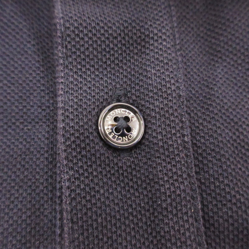 【中古】MONCLER | モンクレール MAGLIA POLO MANICA CORTA ポロシャツ E10918305150 国内正規品 ネイビー サイズ:M