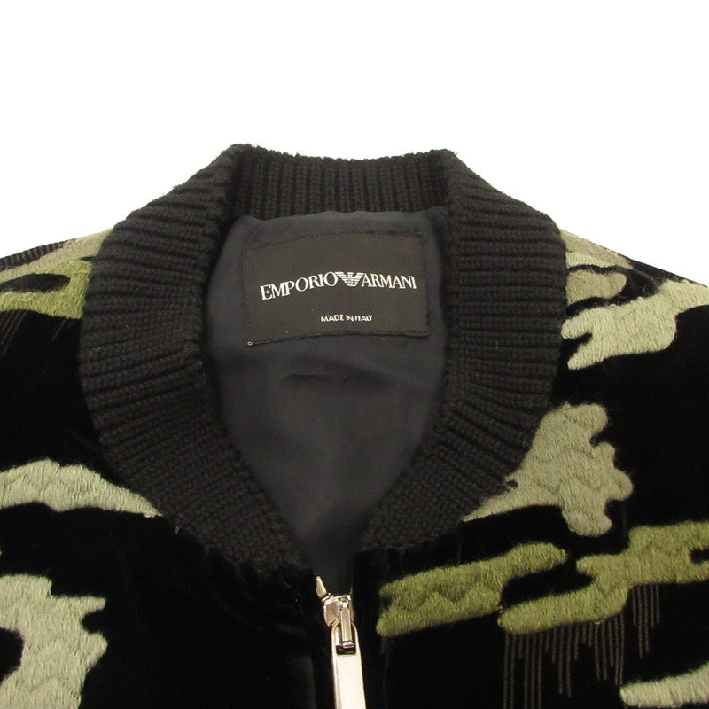【中古】Emporio Armani | エンポリオ・アルマーニ Velvet Bomber Jacket ミリタリーコート 11R410 11199 サイズ:46