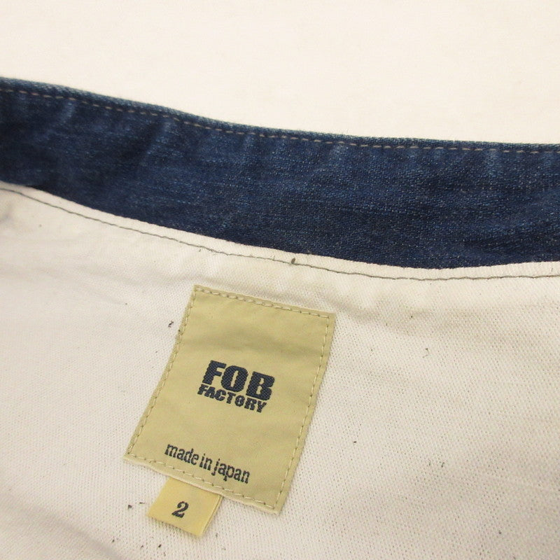 【中古】FOB FACTORY | エフオービーファクトリー 9oz DENIM KUNG-FU JKT デニム F2435 ブルー サイズ:M