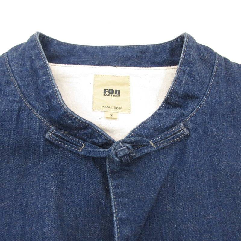 【中古】FOB FACTORY | エフオービーファクトリー 9oz DENIM KUNG-FU JKT デニム F2435 ブルー サイズ:M