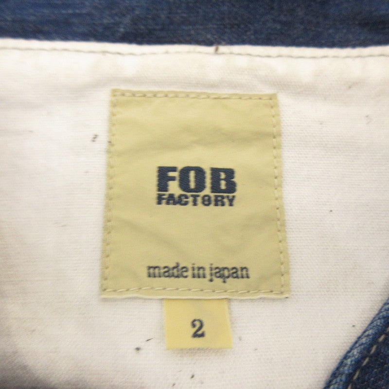 【中古】FOB FACTORY | エフオービーファクトリー 9oz DENIM KUNG-FU JKT デニム F2435 ブルー サイズ:M