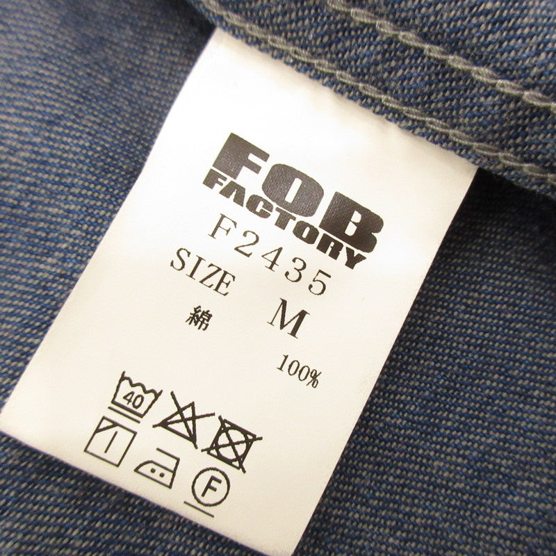 【中古】FOB FACTORY | エフオービーファクトリー 9oz DENIM KUNG-FU JKT デニム F2435 ブルー サイズ:M