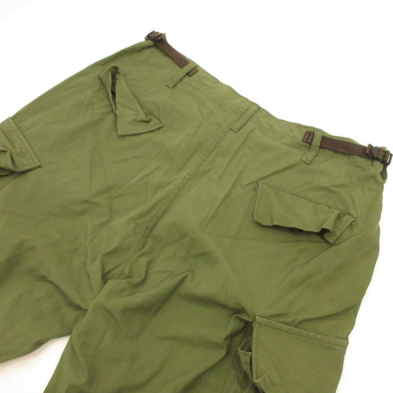 【中古】MILITARY衣料 | ミリタリーイリョウ ジャングルファティーグパンツ 3rd カーゴパンツ 8405-082-5560 U.S.ARMY/ ポプリンノンリップ 年式:60s オリーブ サイズ:31