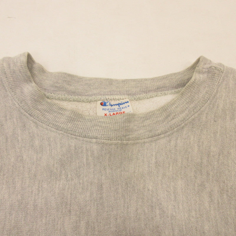【中古】Champion | チャンピオン REVERSE WEAVE UCONN スウェット 年式:80~90s トリコタグ グレー サイズ:XL
