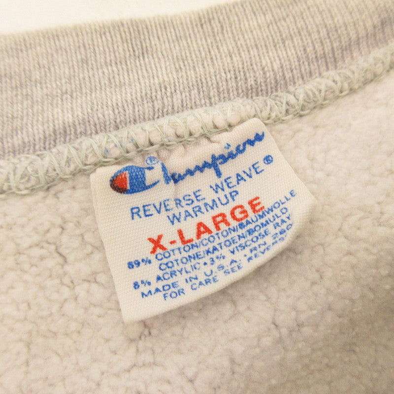【中古】Champion | チャンピオン REVERSE WEAVE UCONN スウェット 年式:80~90s トリコタグ グレー サイズ:XL