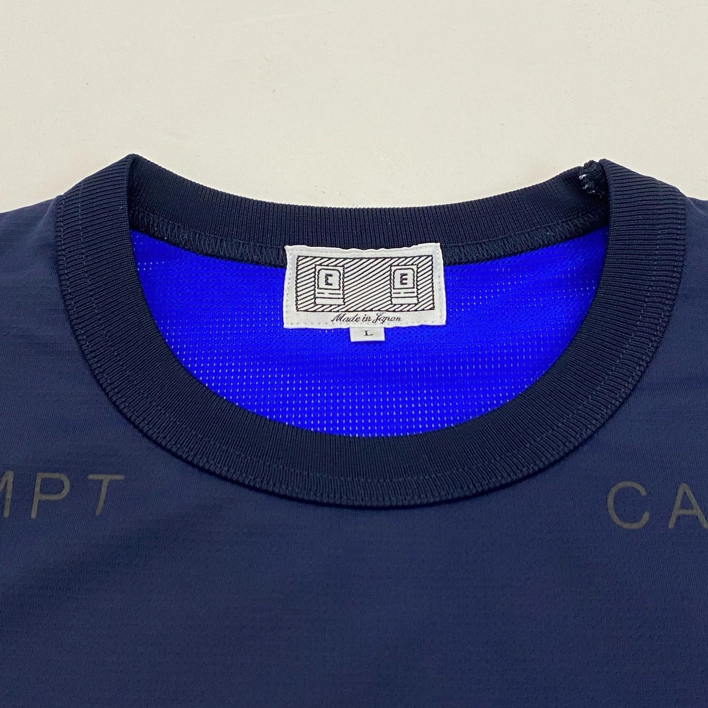 【中古】C.E | シーイー MESH T 半袖Tシャツ CES16T19 ネイビー サイズ:L