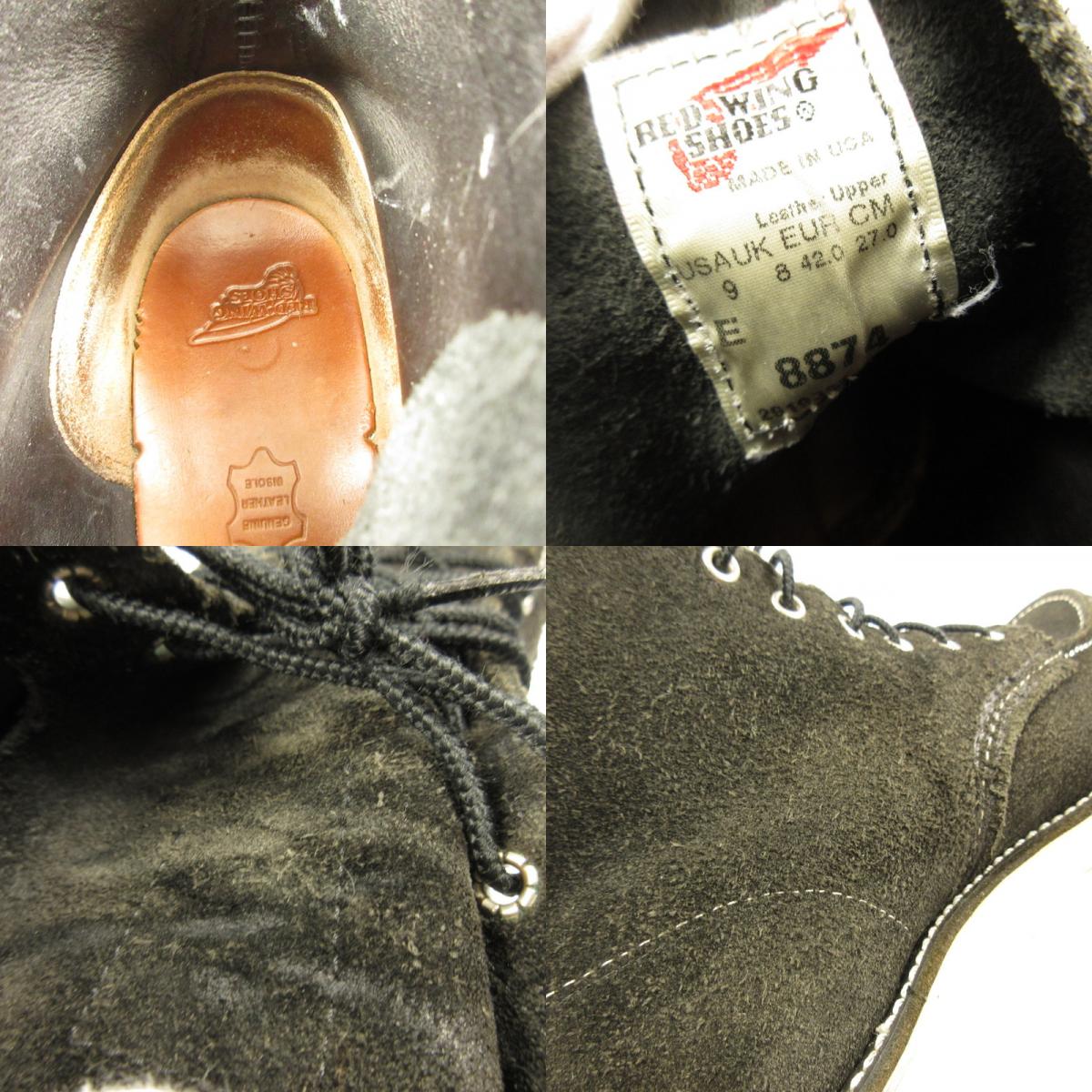 【中古】RED WING | レッドウィング 6-inch Classic Moc ブーツ 8874 年式:2010年製 ブラック 27cm