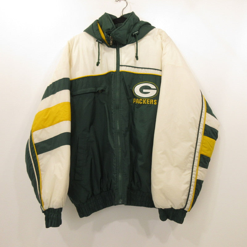 【中古】 Green Bay Packers 中綿ジャケット 年式:90s グリーン サイズ:XL