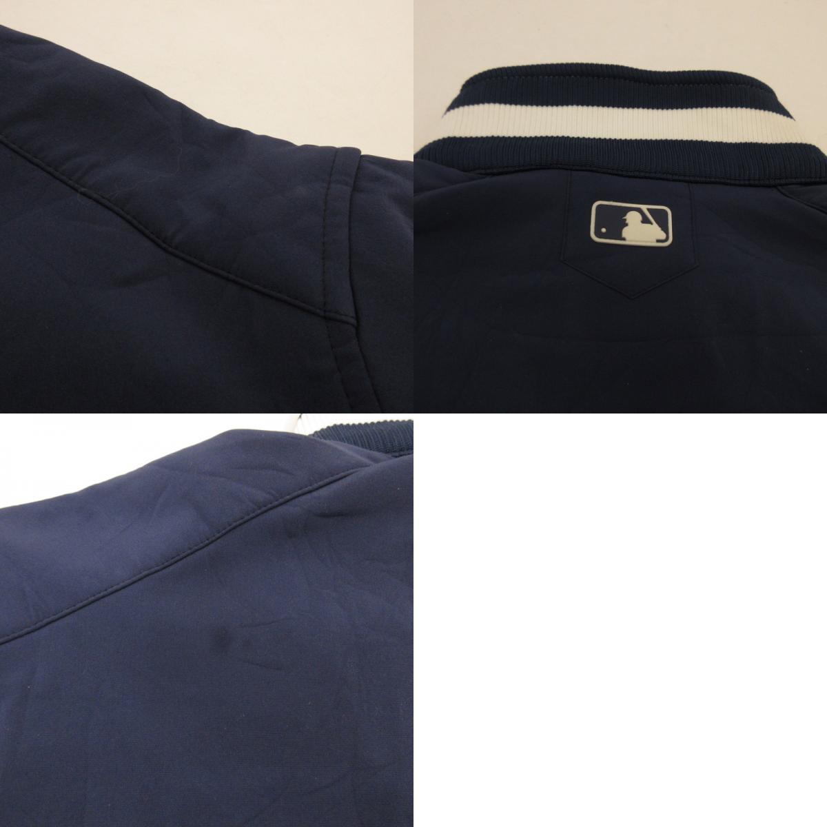 【中古】MAJESTIC | マジェスティック Detroit Tigers ブルゾン ネイビー サイズ:L