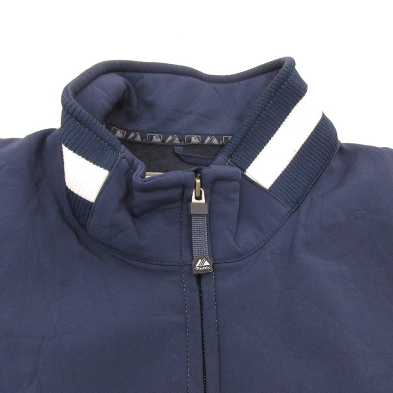 【中古】MAJESTIC | マジェスティック Detroit Tigers ブルゾン ネイビー サイズ:L