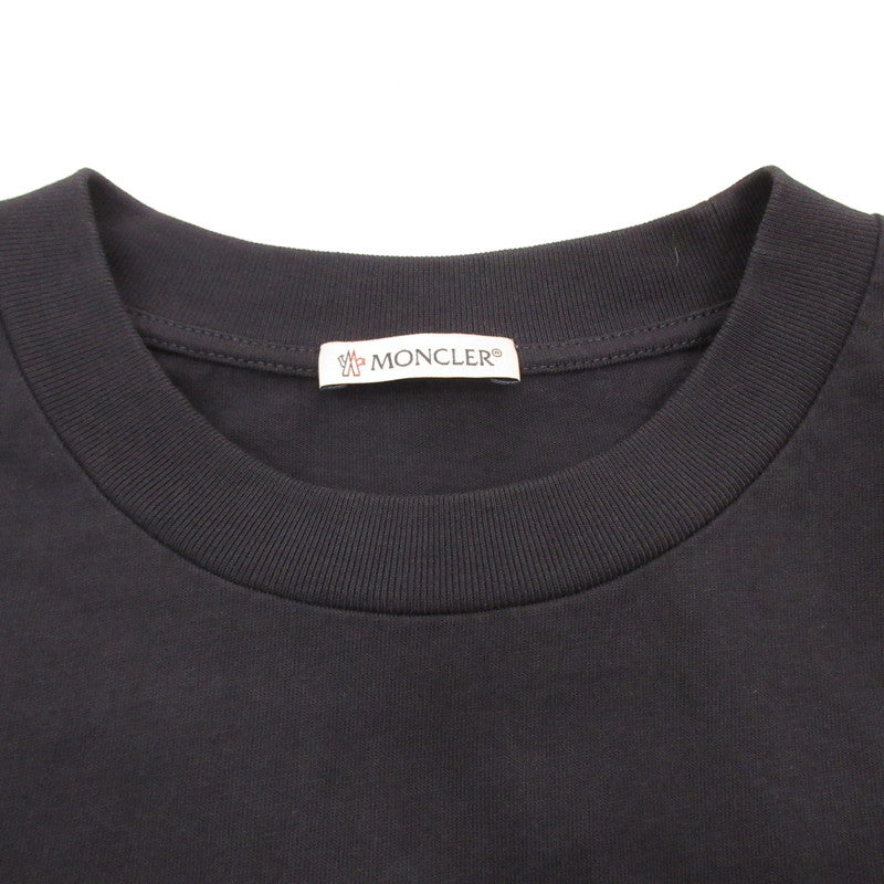 【中古】MONCLER | モンクレール MAGLIA MANICHE CORTE 半袖Tシャツ 8C00027 国内正規品 ネイビー サイズ:XS