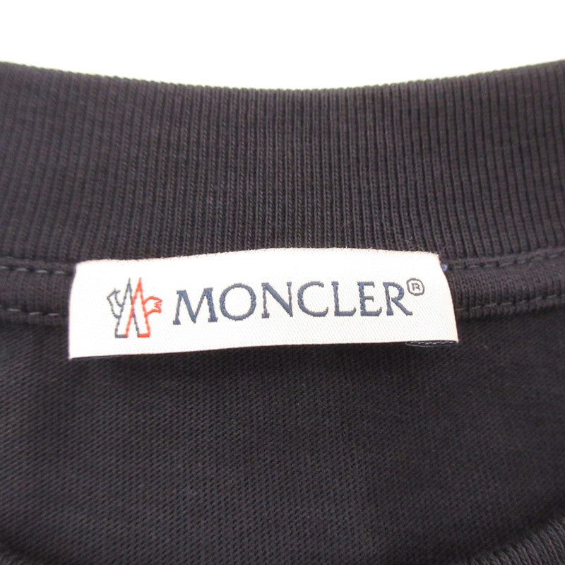 【中古】MONCLER | モンクレール MAGLIA MANICHE CORTE 半袖Tシャツ 8C00027 国内正規品 ネイビー サイズ:XS