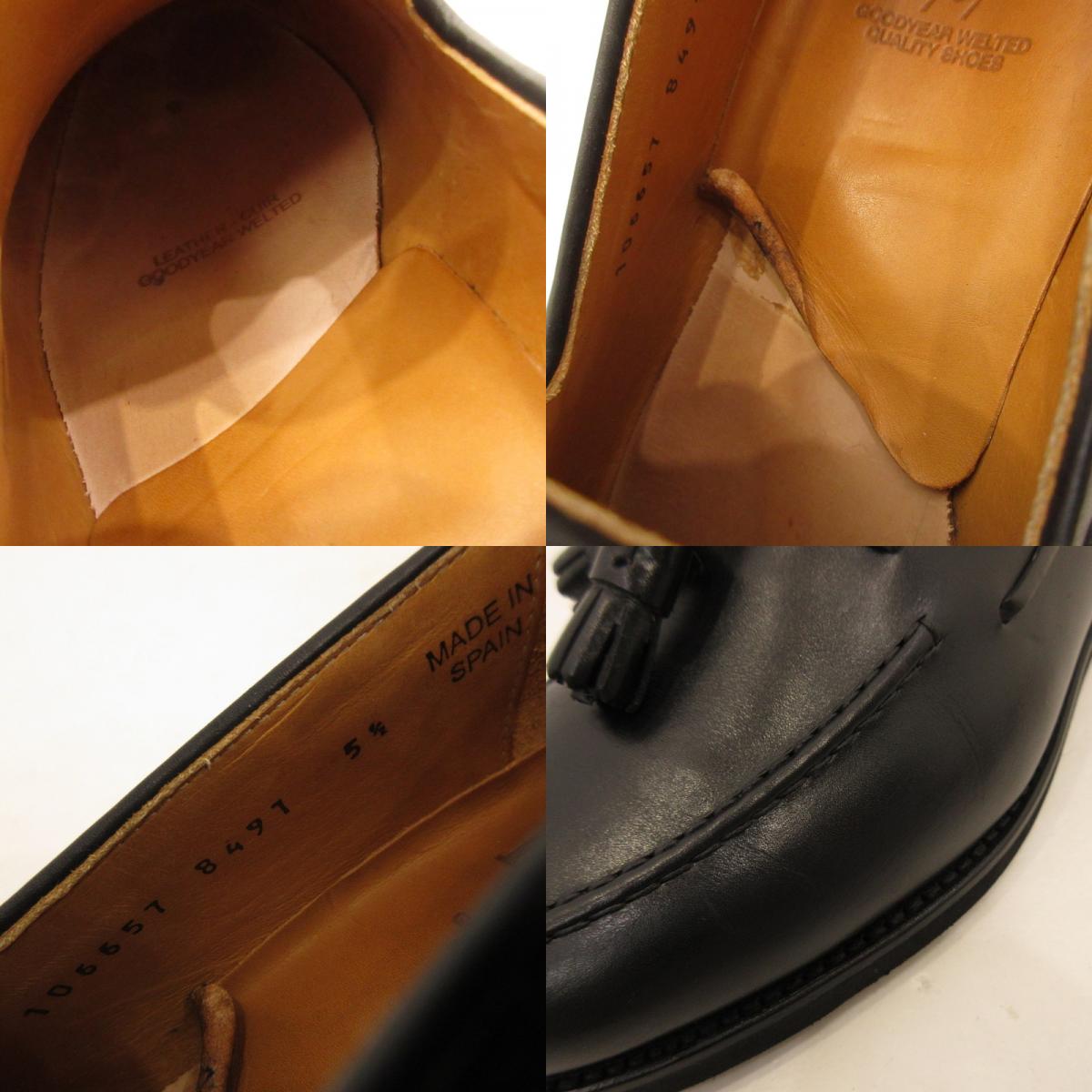 【中古】BERWICK | バーウィック ローファー 8491BCVIBK サイズ:5 1/2 ブラック