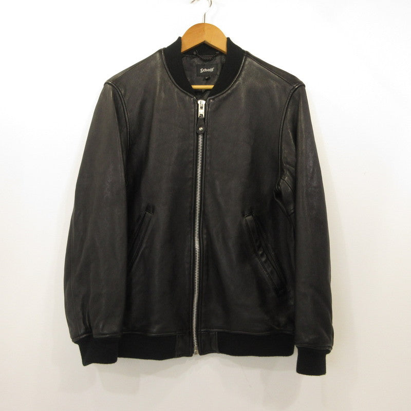 【中古】schott | ショット LEATHER JACKET BOWERY レザー 782-5950013 ブラック サイズ:M
