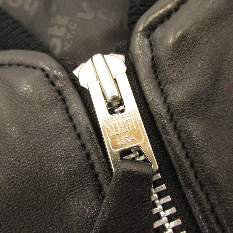 【中古】schott | ショット LEATHER JACKET BOWERY レザー 782-5950013 ブラック サイズ:M