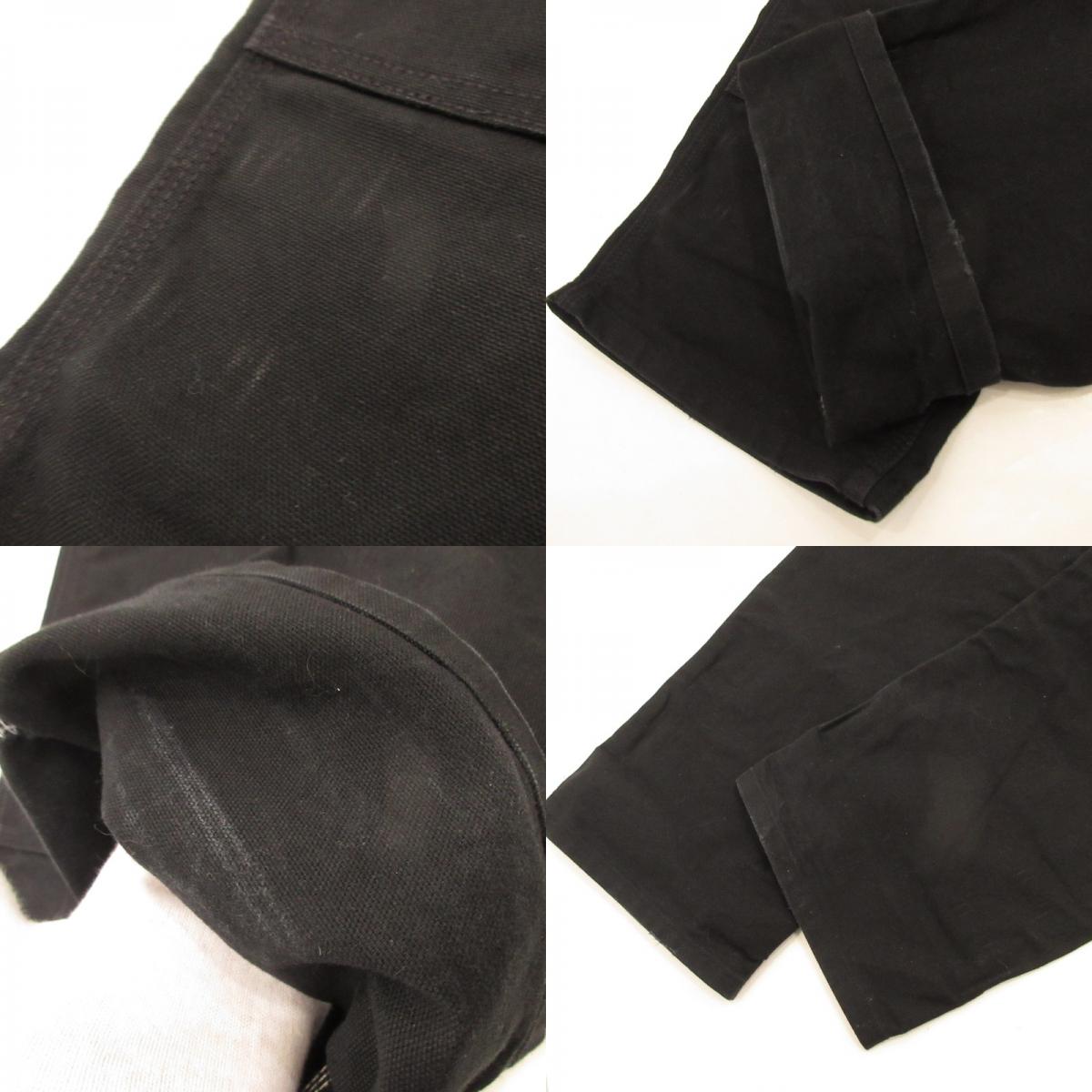 【中古】Carhartt | カーハート DOUBLE-FRONT WORK DUNGAREE パンツ B01-M ブラック サイズ:34
