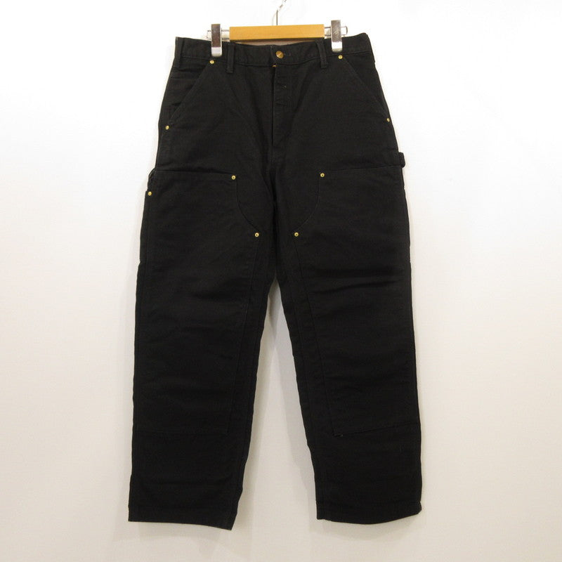【中古】Carhartt | カーハート DOUBLE-FRONT WORK DUNGAREE パンツ B01-M ブラック サイズ:34