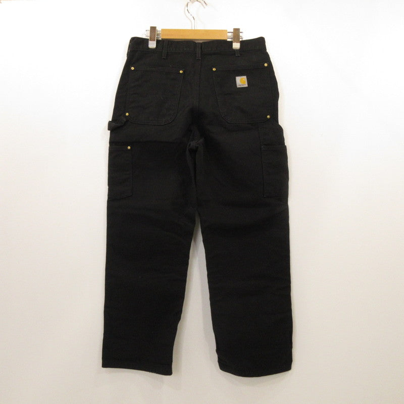 【中古】Carhartt | カーハート DOUBLE-FRONT WORK DUNGAREE パンツ B01-M ブラック サイズ:34