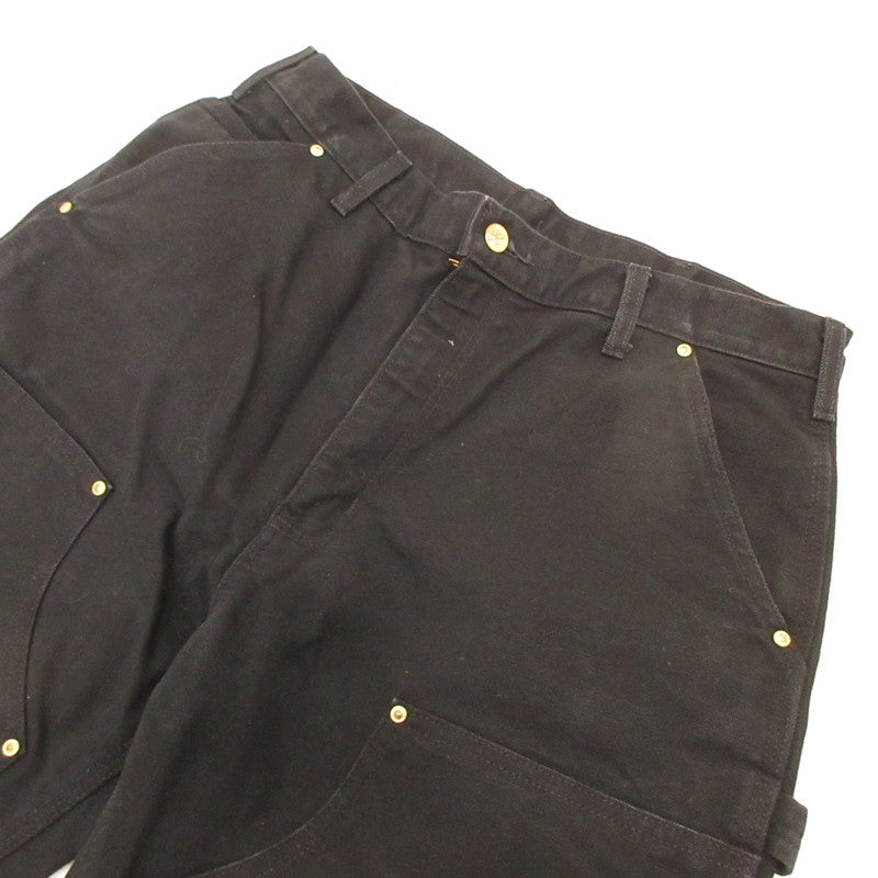 【中古】Carhartt | カーハート DOUBLE-FRONT WORK DUNGAREE パンツ B01-M ブラック サイズ:34