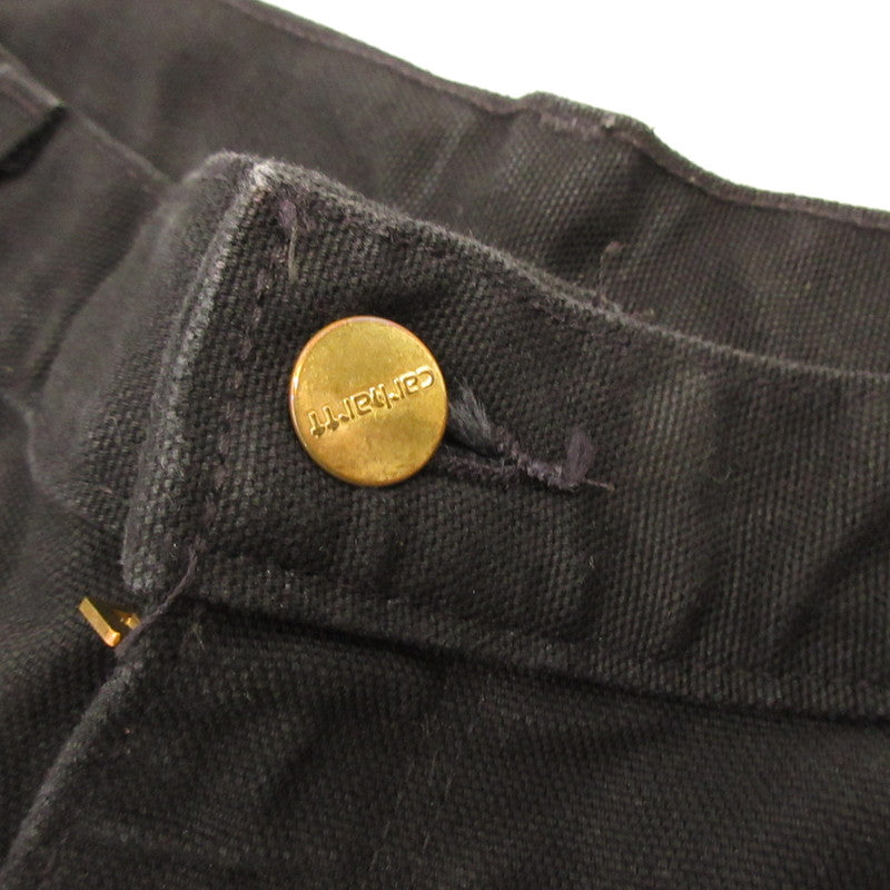 【中古】Carhartt | カーハート DOUBLE-FRONT WORK DUNGAREE パンツ B01-M ブラック サイズ:34