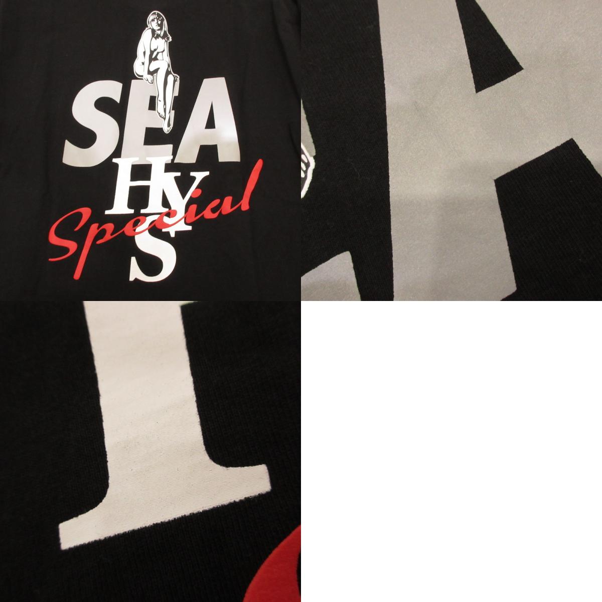 【中古】WIND AND SEA | ウィンダンシーウインダンシー 長袖Tシャツ WDS-HYS-2-03 ブラック サイズ:L