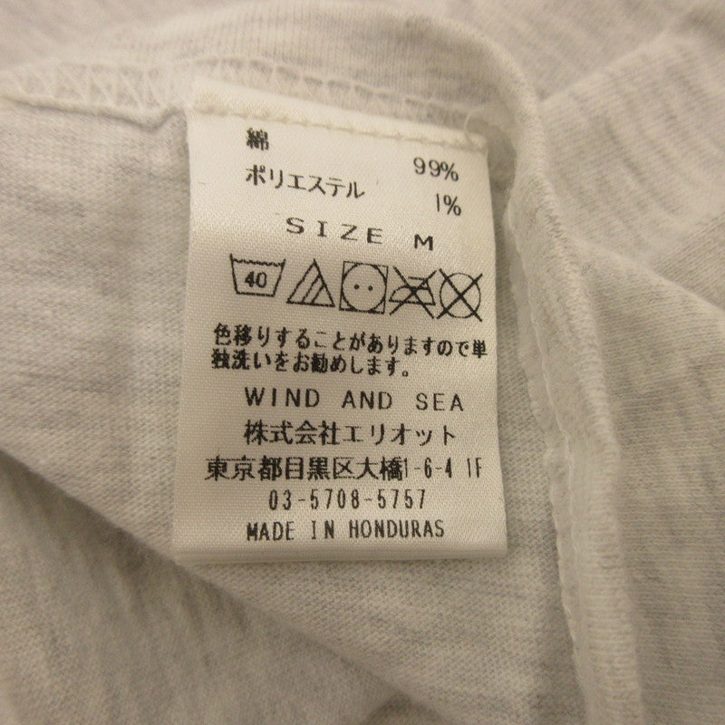 【中古】WIND AND SEA | ウィンダンシーウインダンシー WDS L/S T-SHIRT 長袖Tシャツ WDS-HYS-04 グレー サイズ:M